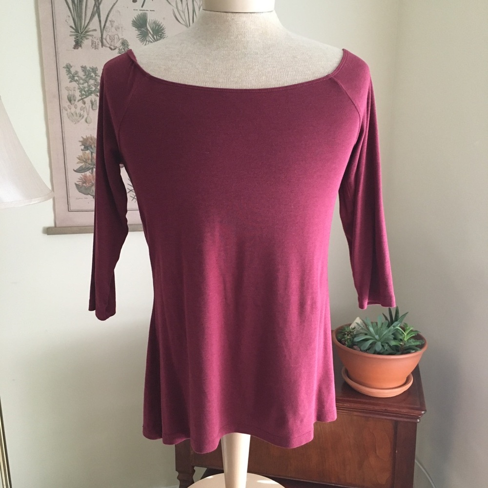 Boatneck 3/4 Sleeve Tee